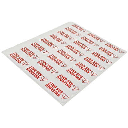Unleaded Fuel Only Sticker Decal for Gas Tank, Vinyl Label