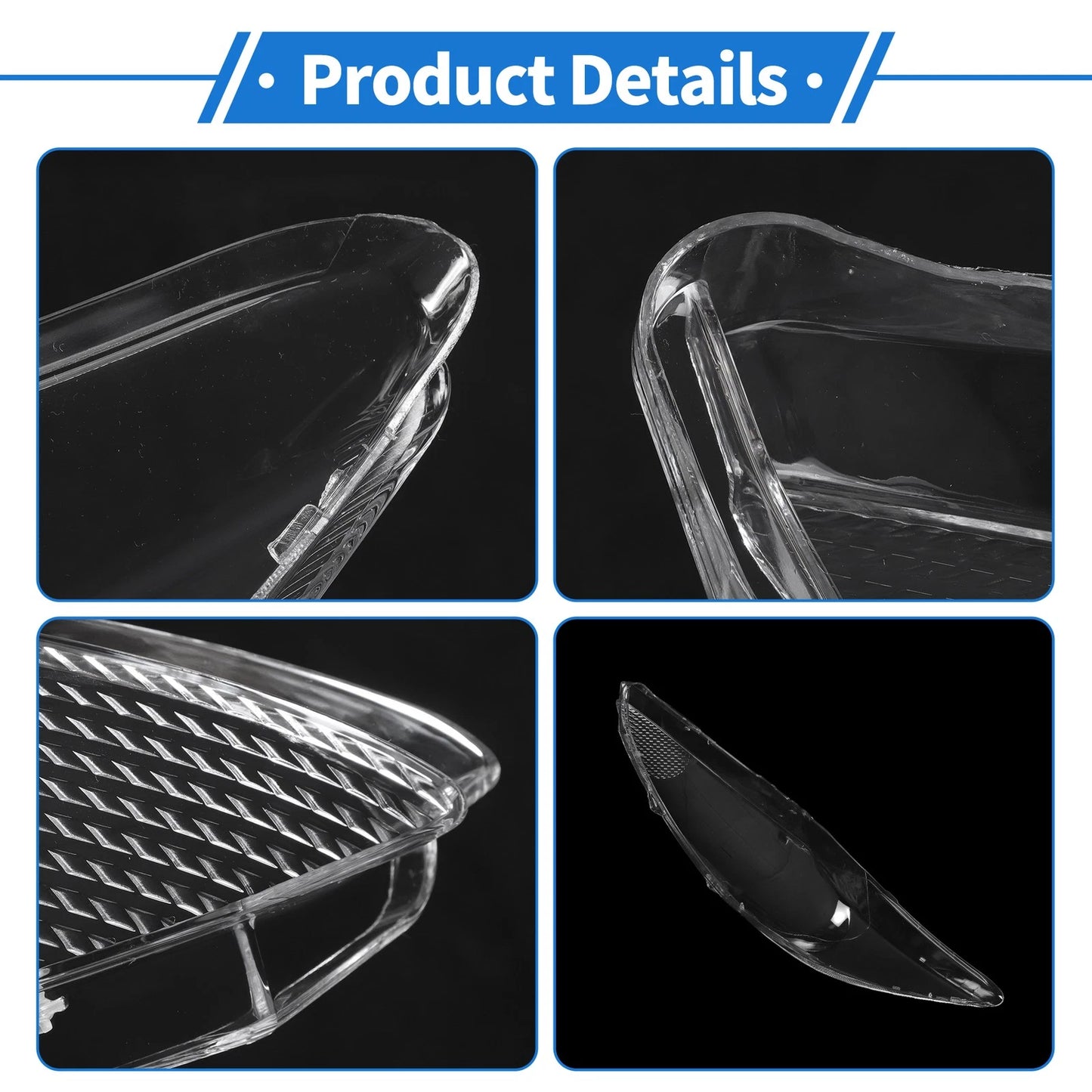 Car Front Right Headlight Lens Cover for Ford Fiesta (2009-2012)
