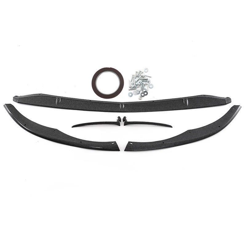 Carbon Black Front Spoiler Lip Splitter for Mercedes Benz W205 C63 AMG (2015-2022)