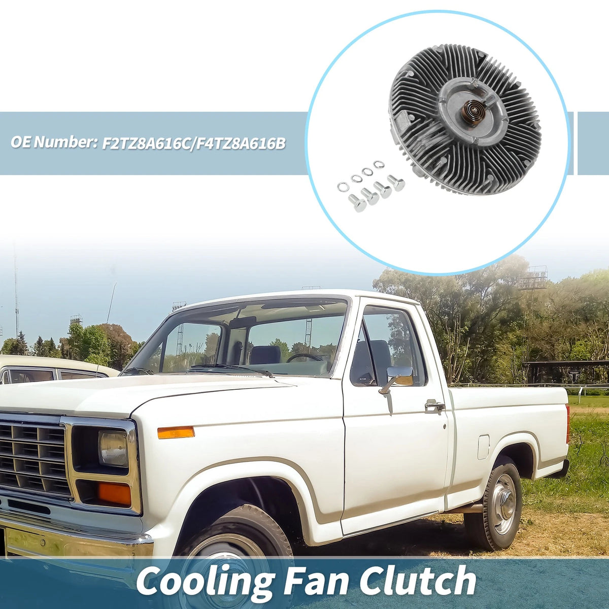Cooling Fan Clutch for Ford F-150 V8 6.9L (1984)