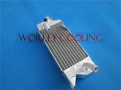 Aluminum Radiator & Blue Hose for Kawasaki KX80 KX85 KX100 (1998-2009)