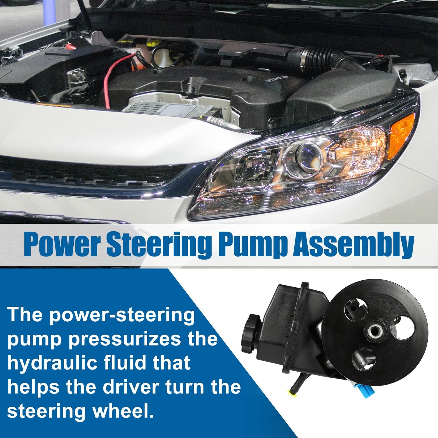 Power Steering Pump with Pulley for Chevrolet Impala (2006-2011)