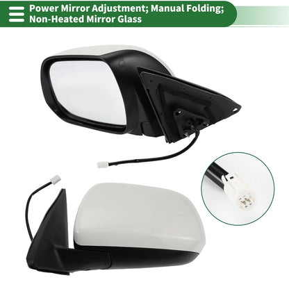 Left Side Door Mirror Glass for Toyota Highlander (2008–2013)