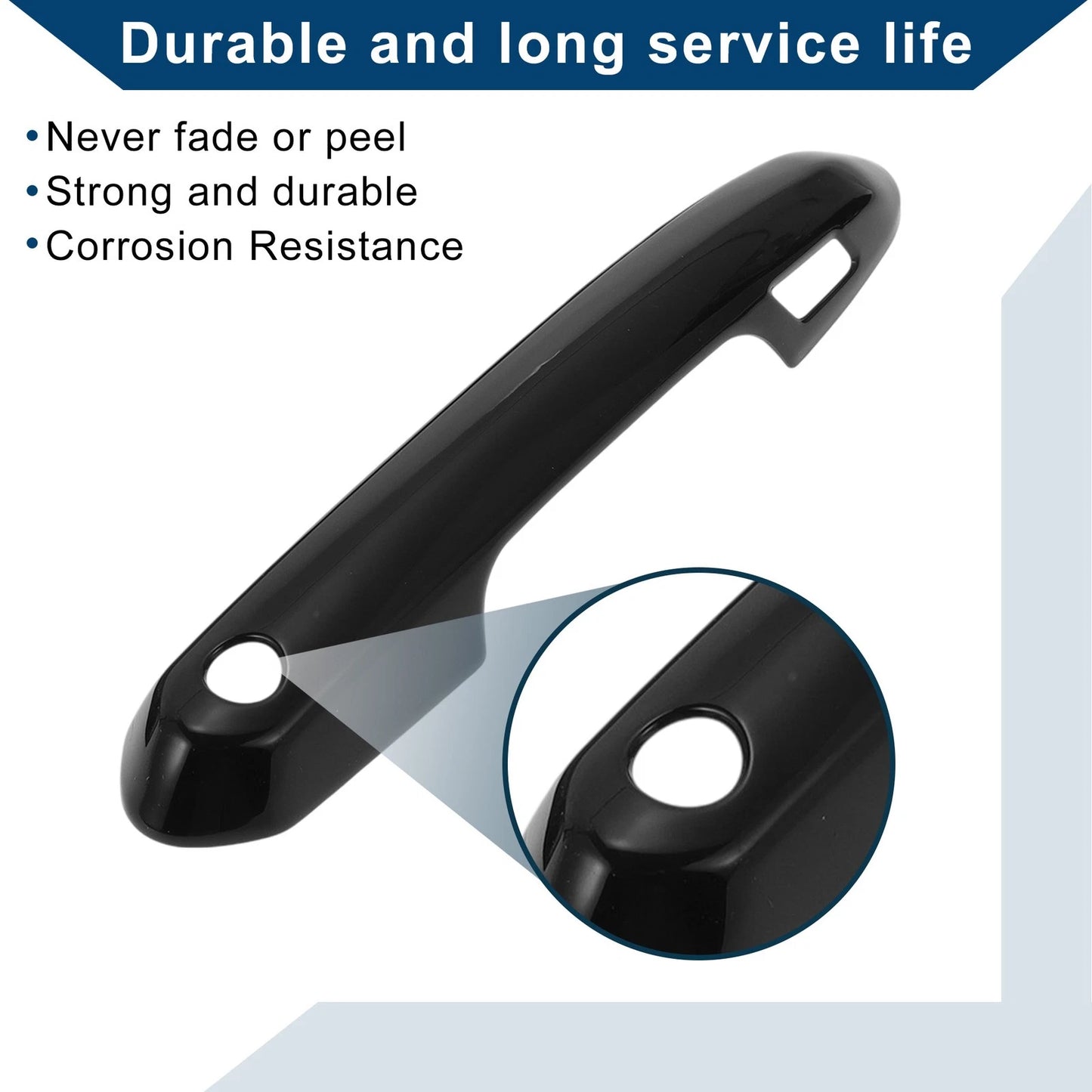 Door Handle Cover Trim for Toyota Rav4 (2019-2024) Black