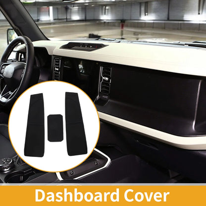 Dashboard Cover for Ford Bronco Accessories Black 2021-2024 1 Set