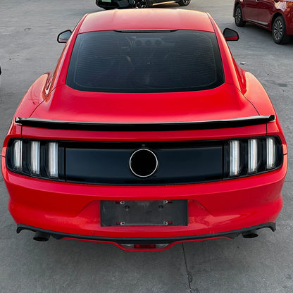 1x Gloss Black Rear Boot Spoiler Lip for Ford Mustang (2015-2022)