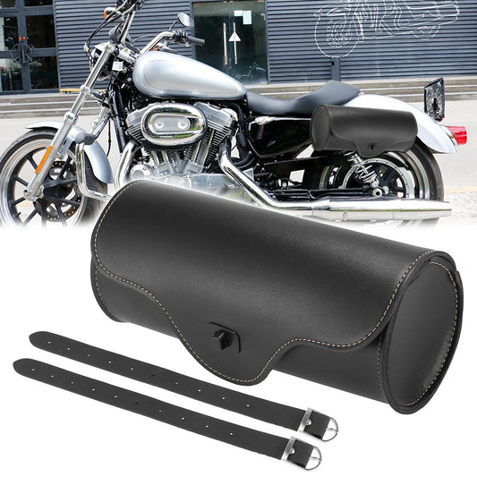 Handlebar Tool Bag for Motorcycle Waterproof Faux Leather