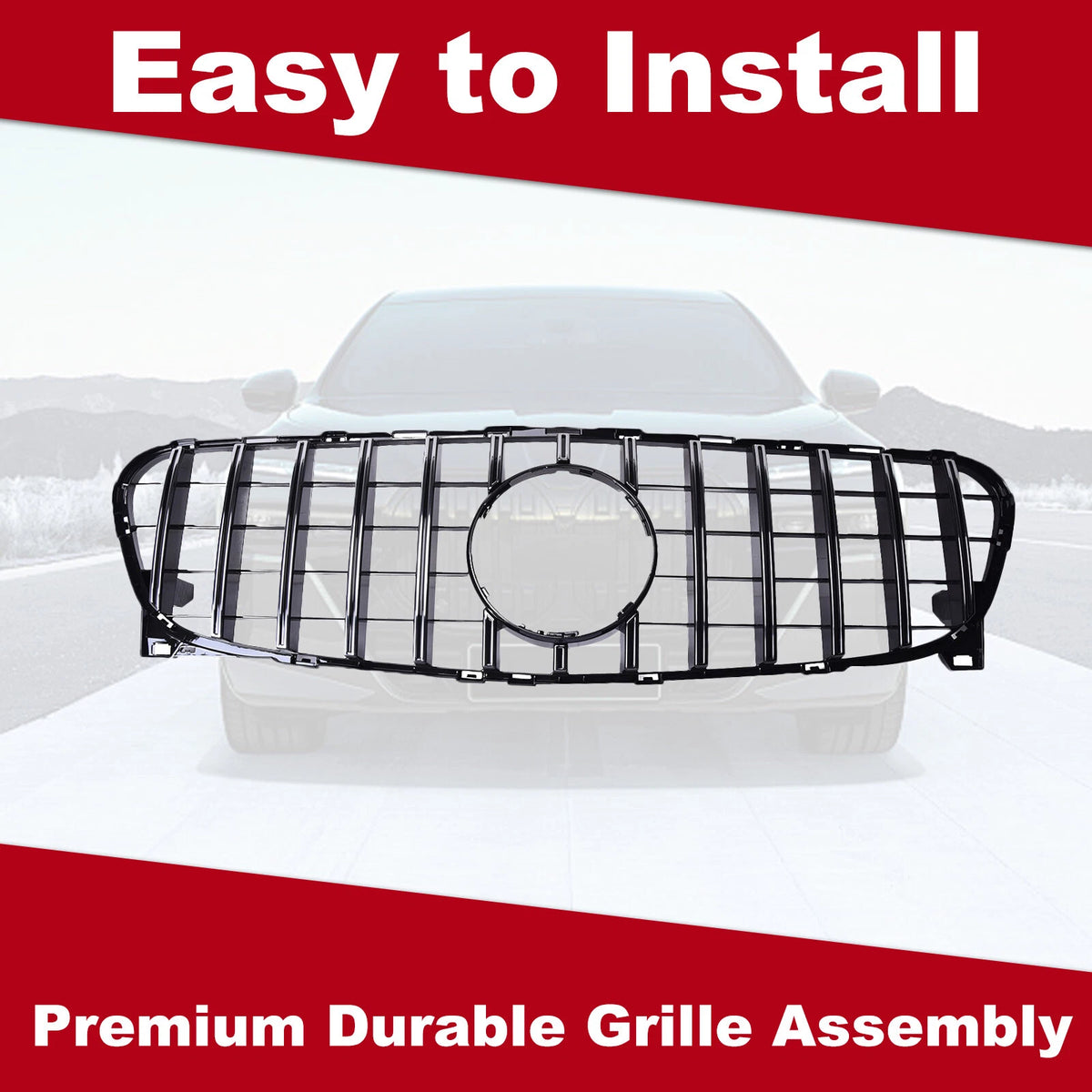 Chrome Black GT Bumper Grille for Mercedes-Benz GLA X156 (2018-2020)