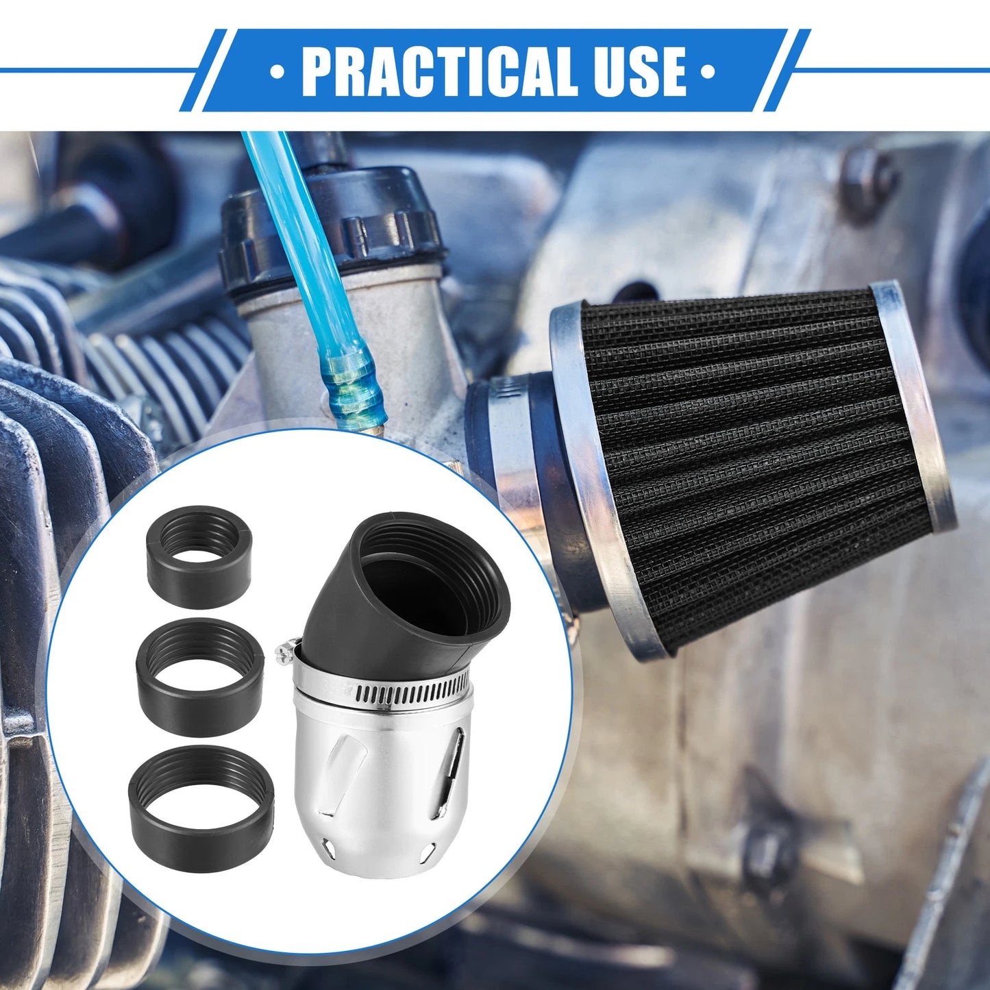 Universal Air Filter / 26/35/42/48mm ID 90x60mm / for Universal Motorcycle