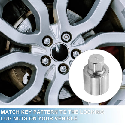 Wheel Lock Lugnut Anti-theft Key Socket for Land Rover