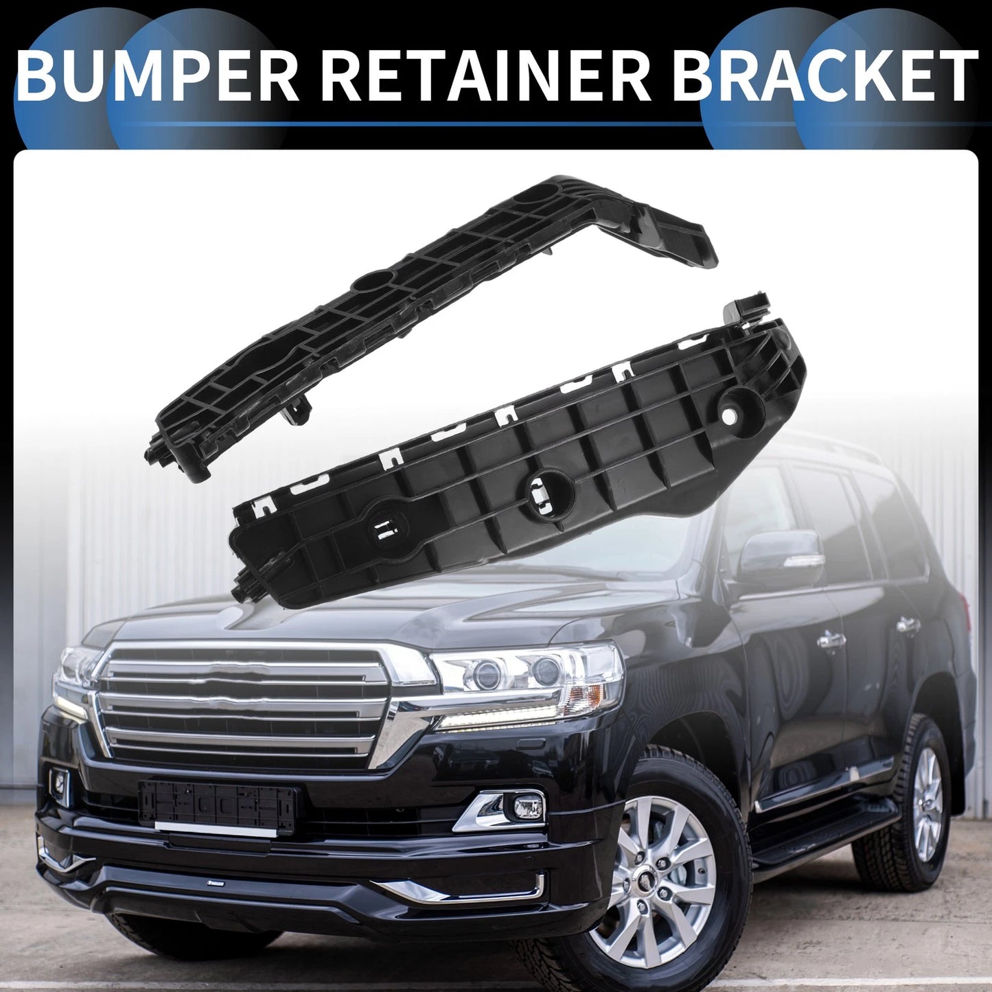 1 Pair Front Bumper Retainer Bracket for Toyota Land Cruiser Prado