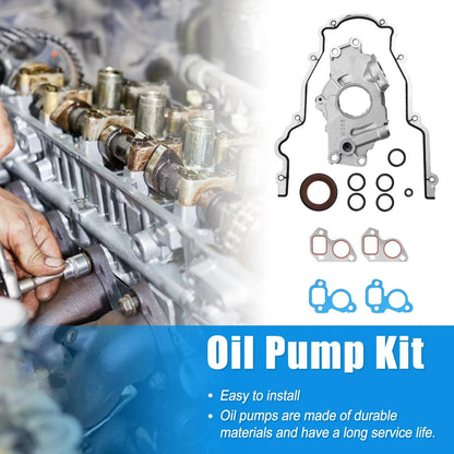 Oil Pump w/Gaskets for Chevrolet for GMC for Pontiac for Hummer