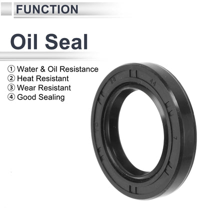 Oil Seal 28x44x7mm 5 Pcs Rotary Shaft Seal TC Ring Nitrile Rubber for Vehicle