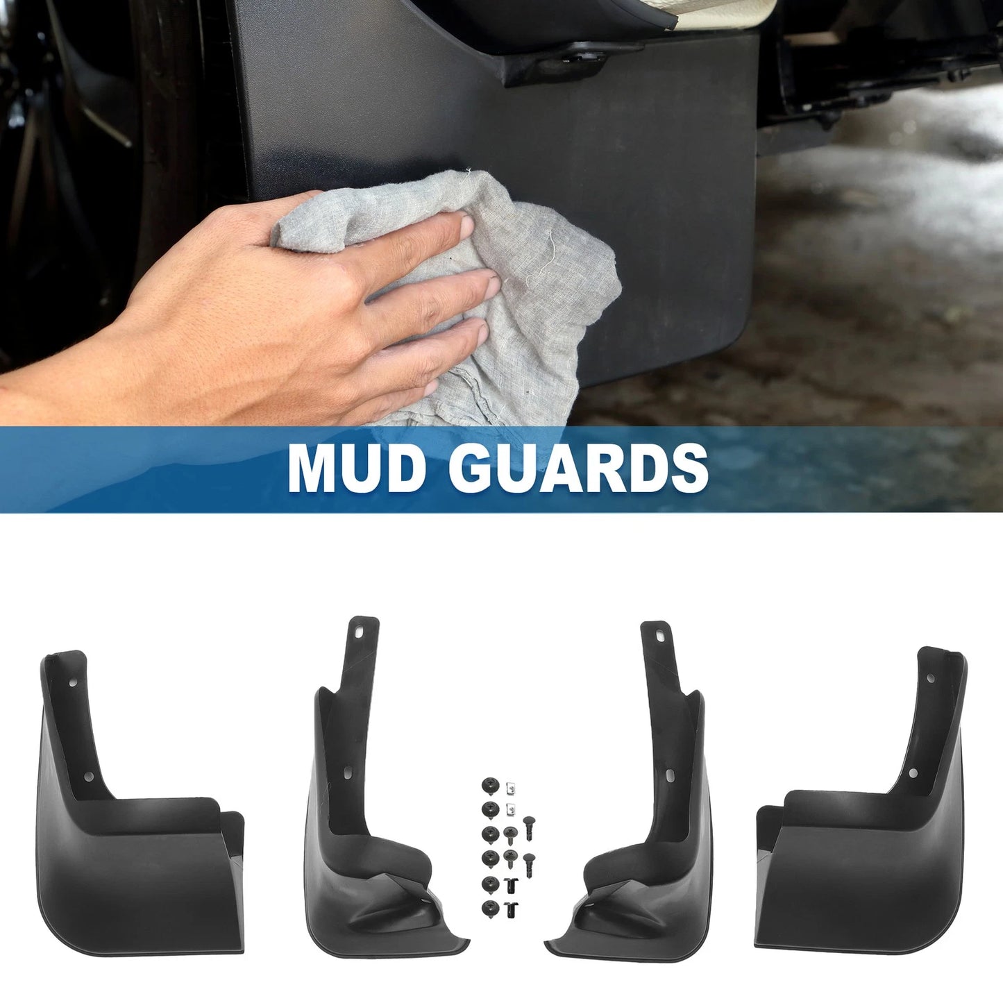 Mud Flap Splash Guard 2x for Toyota Corolla (2014–2017)