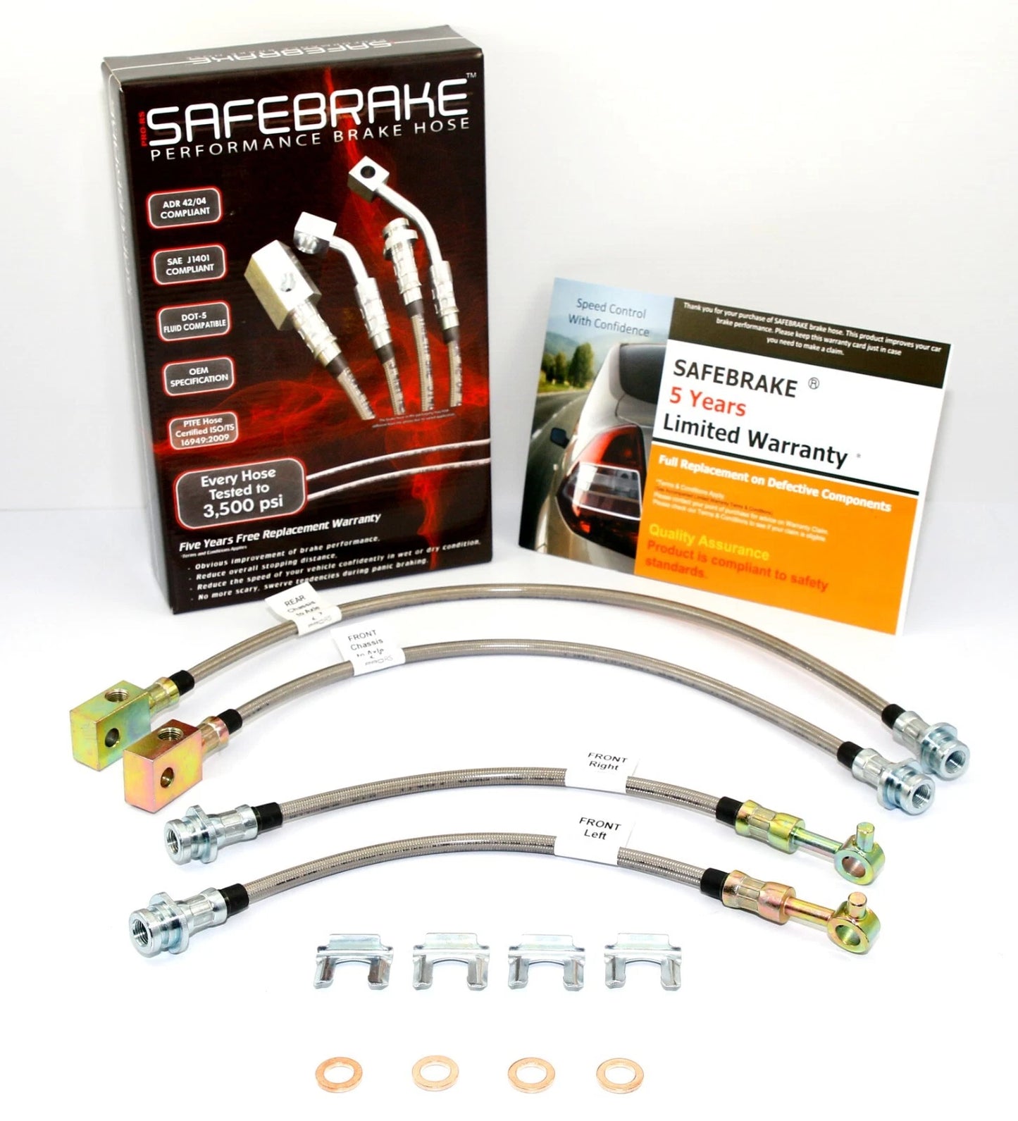 Brake Line Kit for Nissan Patrol GQ Y60 (Standard Height, Rear Drum Brakes) (1988-1997)