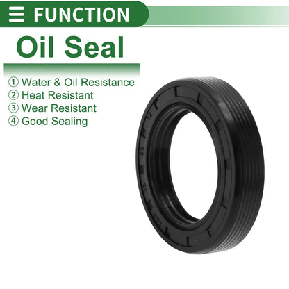 Oil Seal Rotary Shaft Seal NBR Rubber 38x58x12mm Black