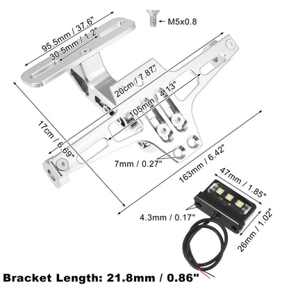 Motorcycle License Bracket E-liminator Turn Signal for Motorcycle