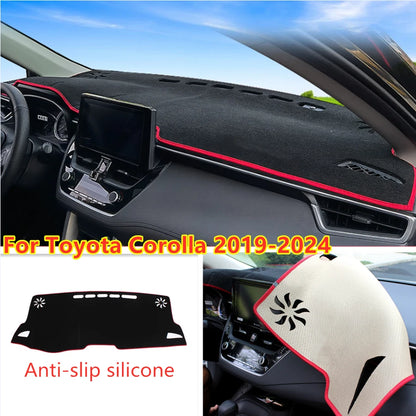 Dash Mat Red Car for Toyota Corolla (2019-2024)