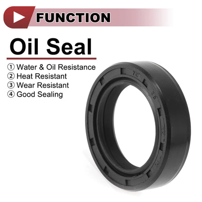 Rotary Shaft Seal 28x40x10mm Oil Seal Nitrile 70D Rubber 5 Pcs for Make Model