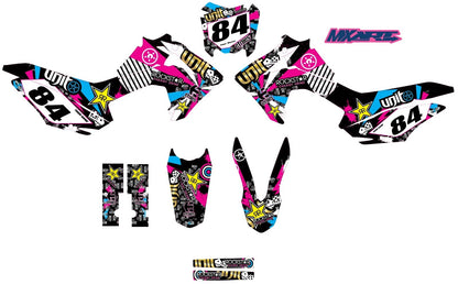 Full Custom Graphic Kit RUSH STYLE for Honda CRF 125 (2013-2018)