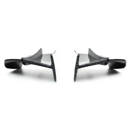 Winglets Deflector Kit Spoiler / 1 x Carbon Fiber Plastic for Motorcycle