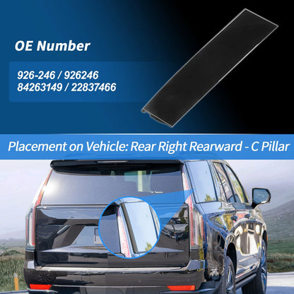 Rear Right C Pillar Window Cover Trim for Chevrolet Tahoe (2015-2018)