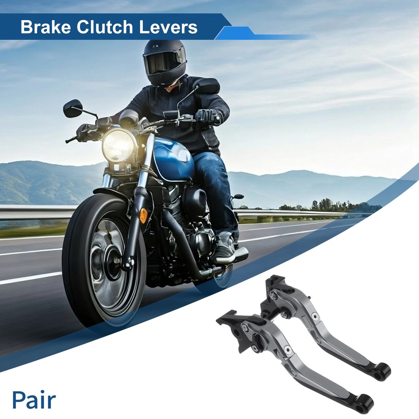 Levers Adjustable Short Long for Kawasaki Vulcan S (2015–2023)