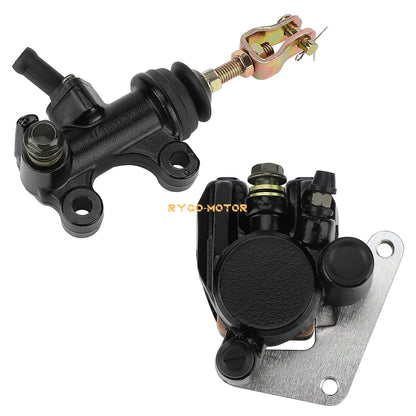 Front Brake Caliper & Rear Brake Master Cylinder Set for Honda ATC250R ATC200X