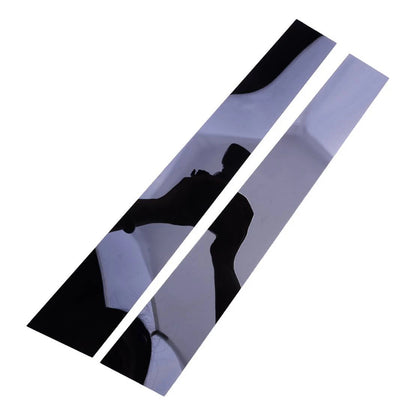 Black Door Window B Pillar Post Covers for Kia Soul (2010-2013)