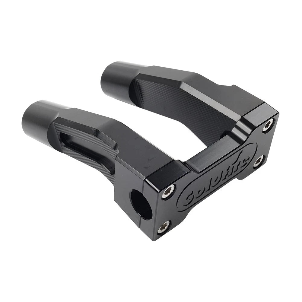 Black 6'' Pullback Handlebar Risers Clamp for Harley 1'' Handlebar