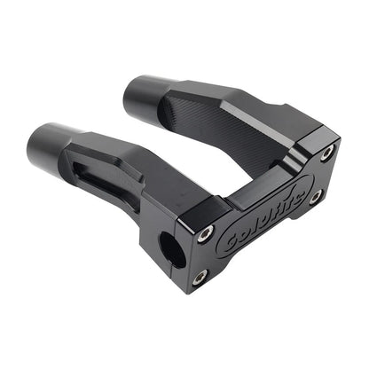 Black 6'' Pullback Handlebar Risers Clamp for Harley 1'' Handlebar