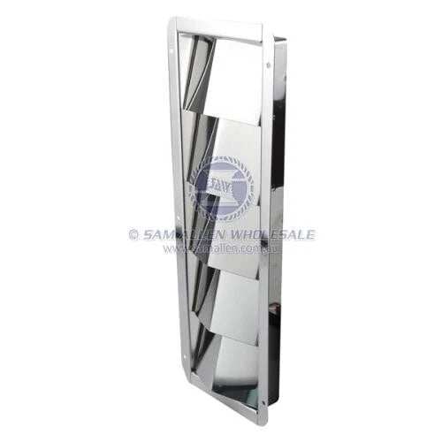Stainless Steel Surface Mount Large Louvre Vent for Boat/Caravan/Camper