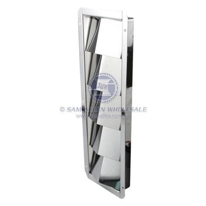 Stainless Steel Surface Mount Large Louvre Vent for Boat/Caravan/Camper