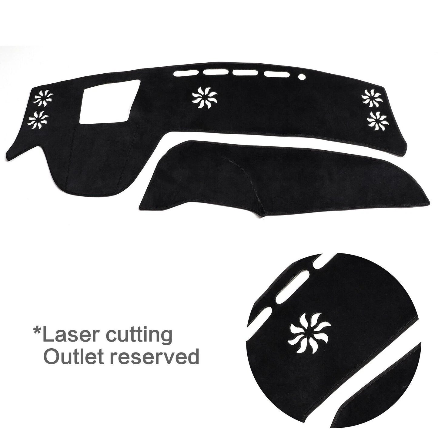 Dash Mat Dashmat for Lexus RX Black Dashboard Cover Pad Car Carpet (2023–2024)