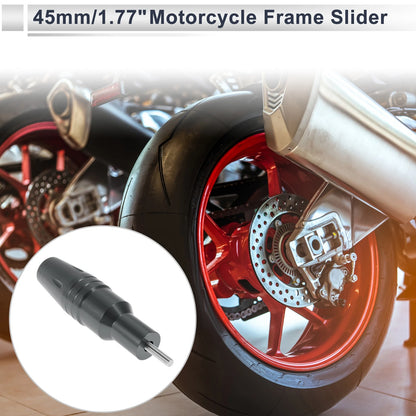 1.11in Aluminum Motorcycle Slider Frame 1 x Titanium Tone for Motorcycle
