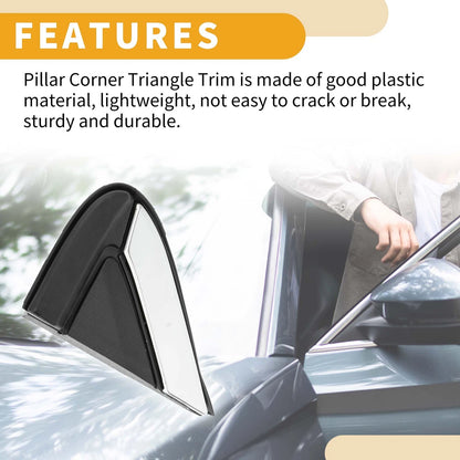 Front Left Side Pillar Corner Triangle Trim for GMC Terrain (2018 - 2022)