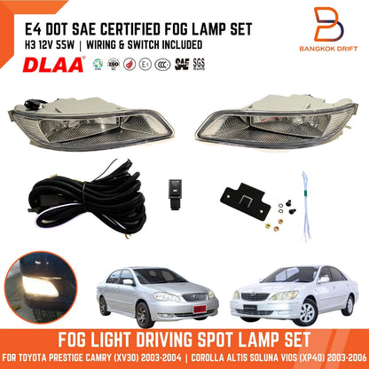 Fog Lamp Spot Light for Toyota Camry Sedan 2002-2006 (H3 12V 55W)