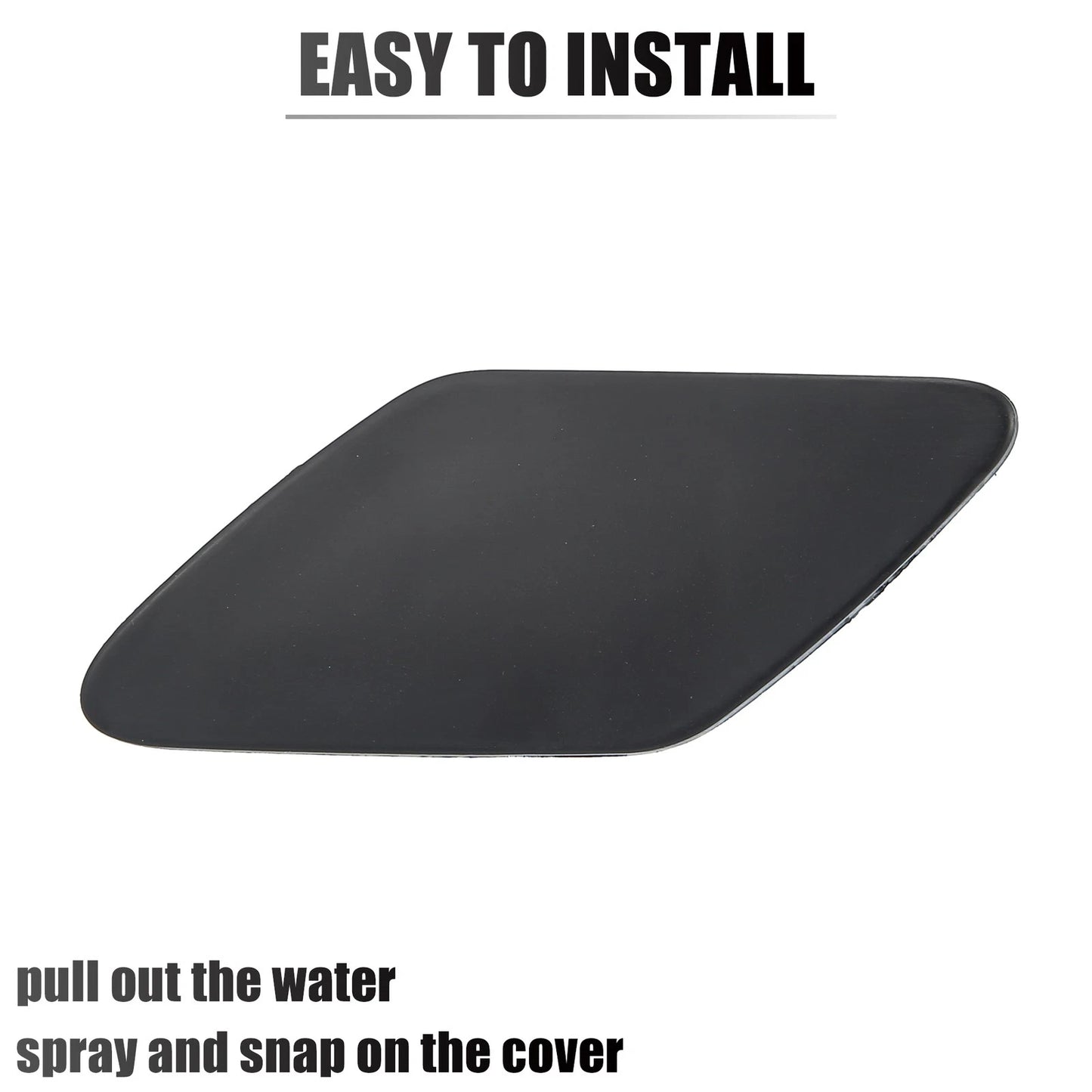 Front Left Washer Nozzle Cover Cap for Porsche Cayenne Black