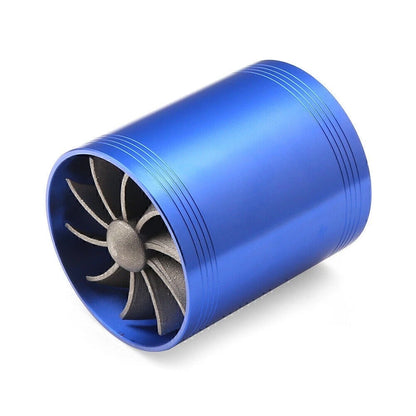 Dual Fan Turbonator Air Intake Turbo Supercharger for Gas Vehicles