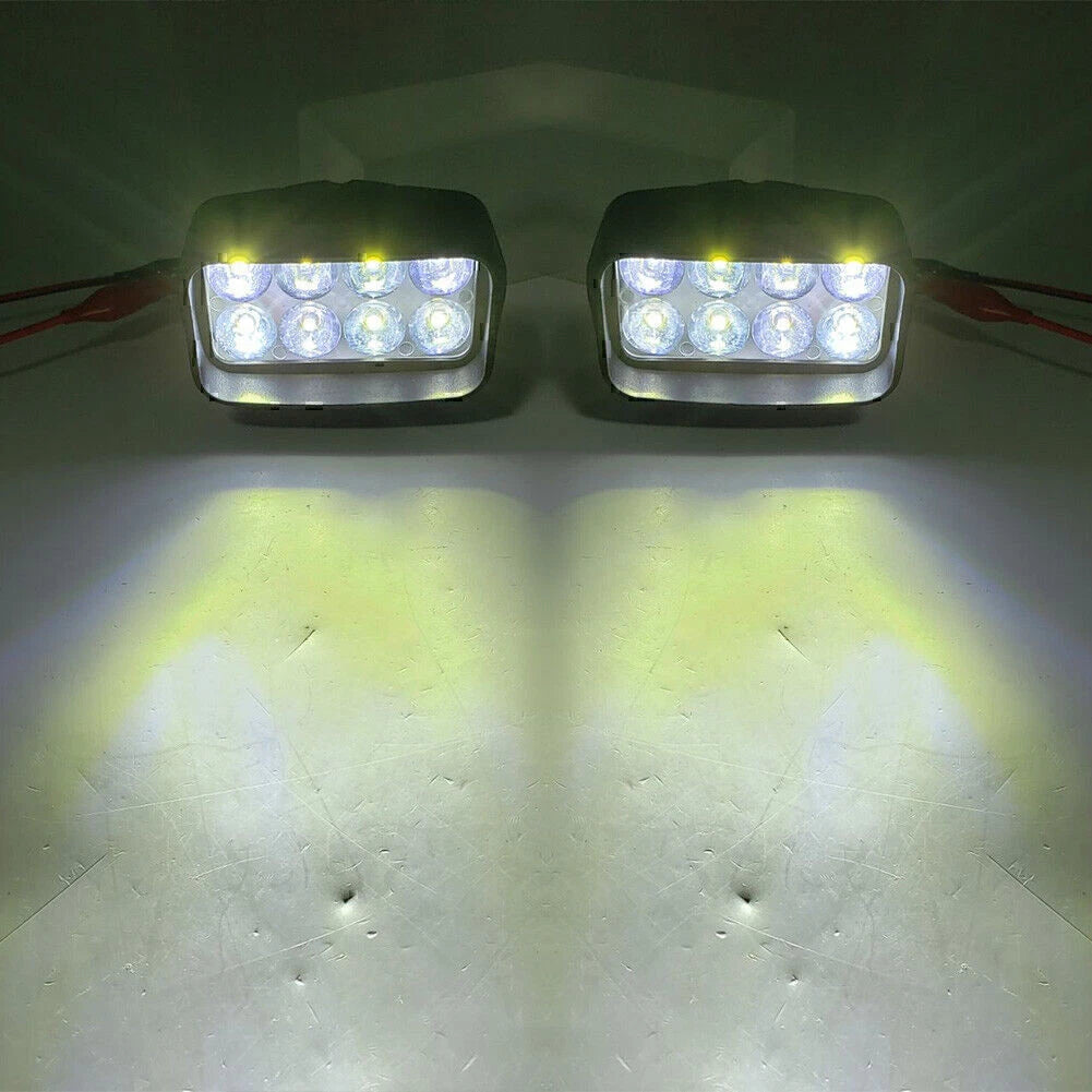 Motorcycle Front Headlight Fog Lights 8-LED for UTV ATV