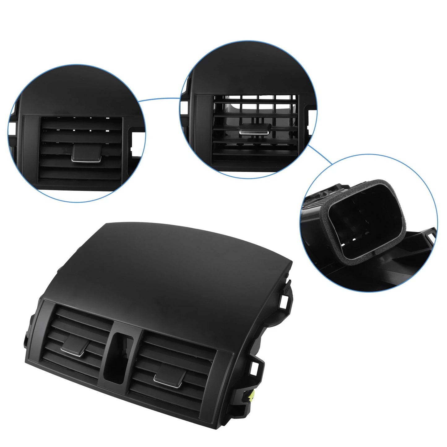 Center Dashboard A/C Air Outlet Vent Panel Black for Toyota Corolla (2009–2013)