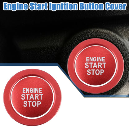 Aluminum Red Engine Start Ignition Button Sticker for Lexus IS ES RX GS NX