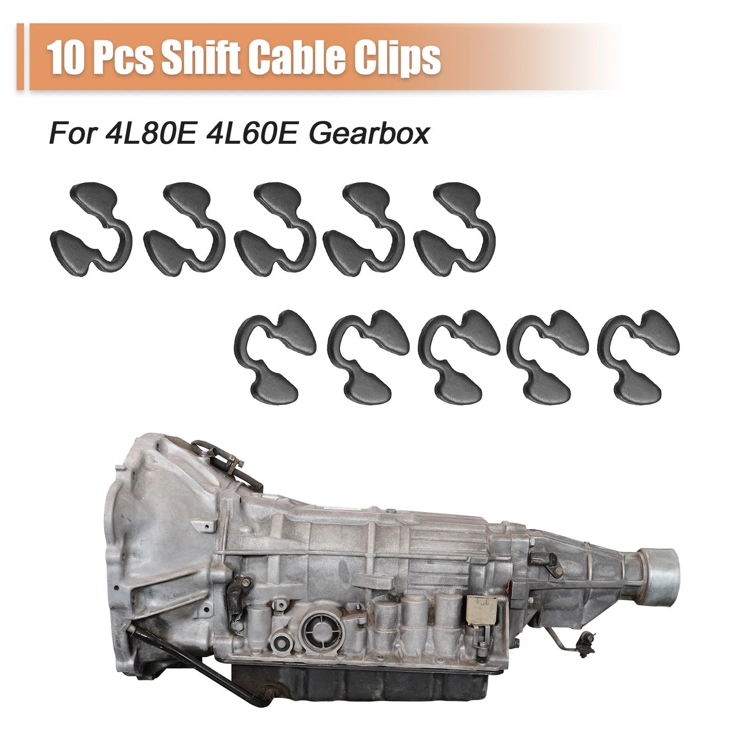 10 Pcs Shift Cable Clips for Chevy Silverado / GMC Sierra 4L80E 4L60E