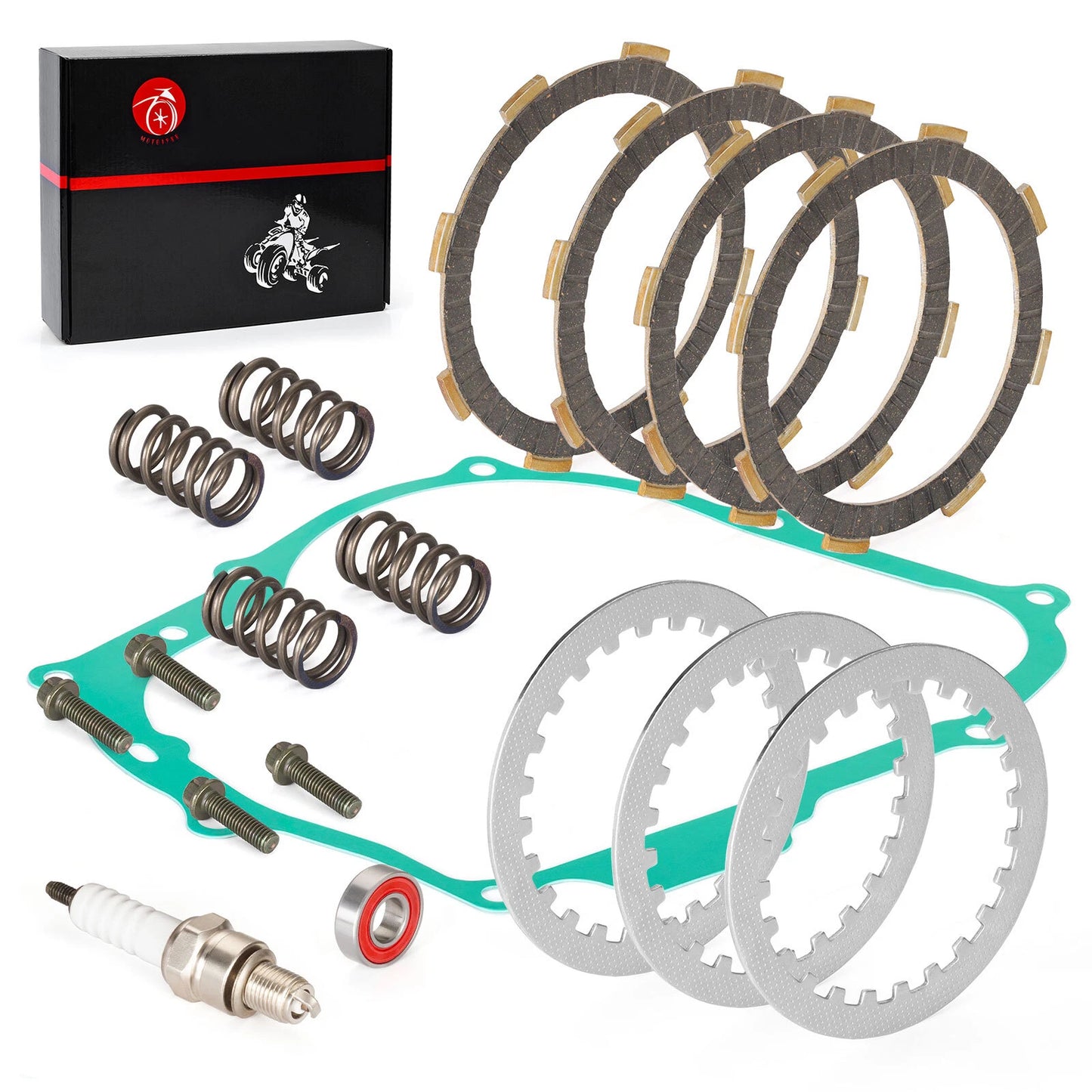 Heavy Duty Clutch Friction Plates Gasket Kit for Honda XR80R XR100R (1987–2003)