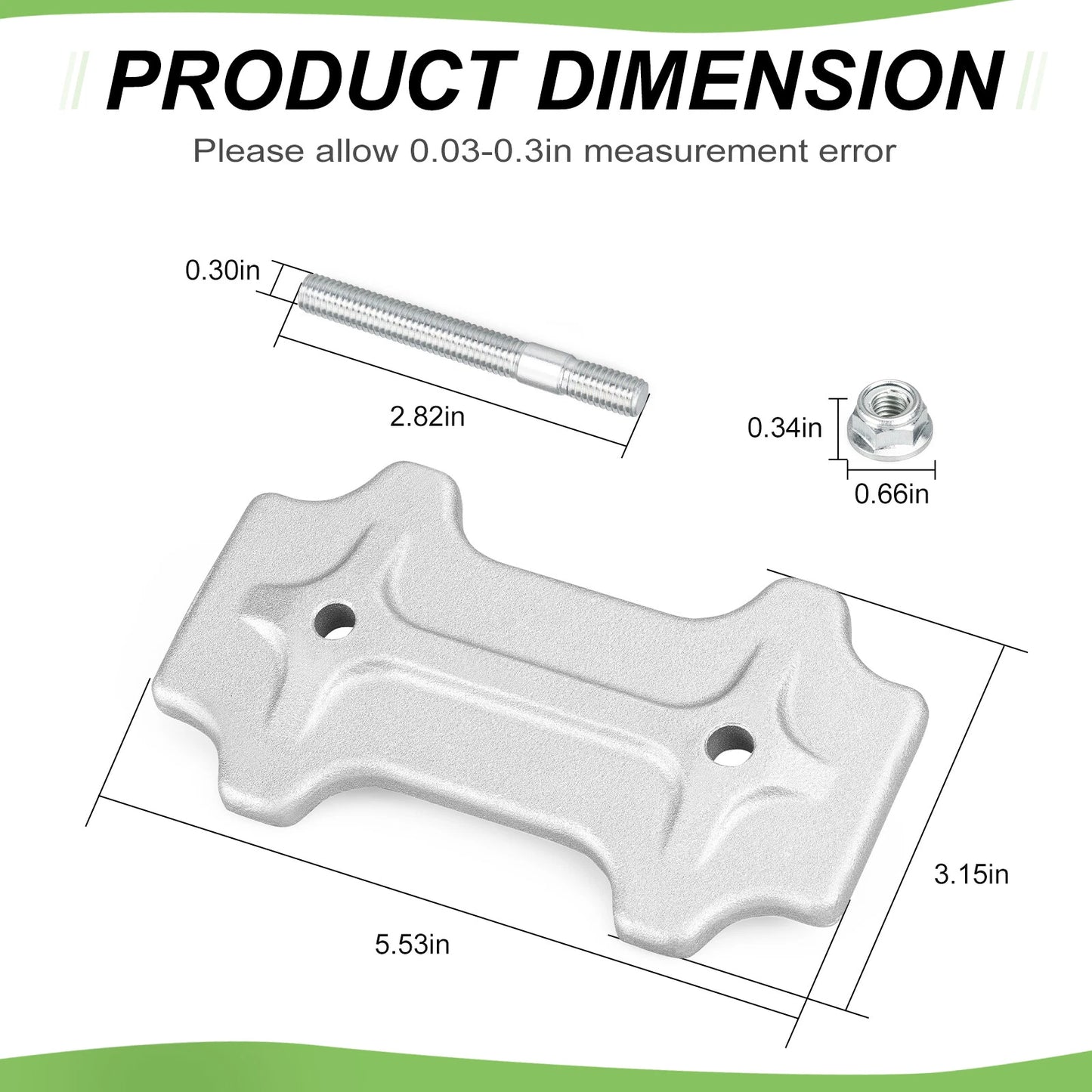 Plate Chain Adjuster & Bolts for Suzuki Quadsport Z400 LTZ400 2003-2007