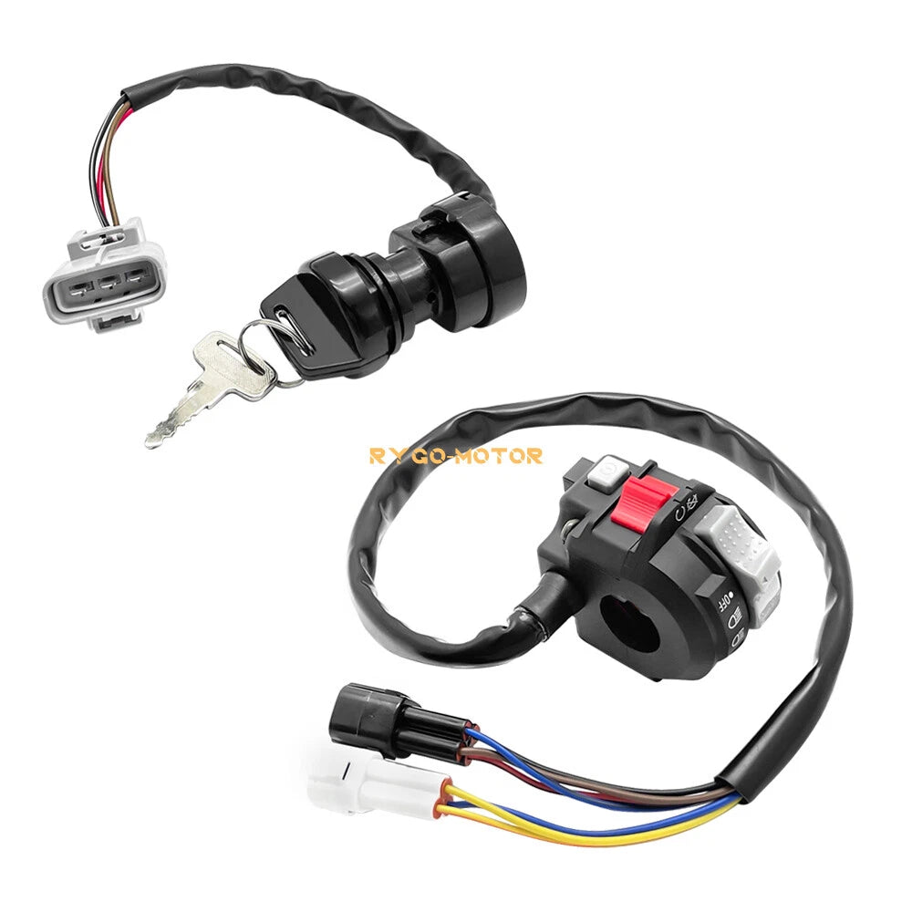 Start/Stop Switch & Ignition Key Switch for Yamaha Kodiak 450 YFM450 (2018–2023)