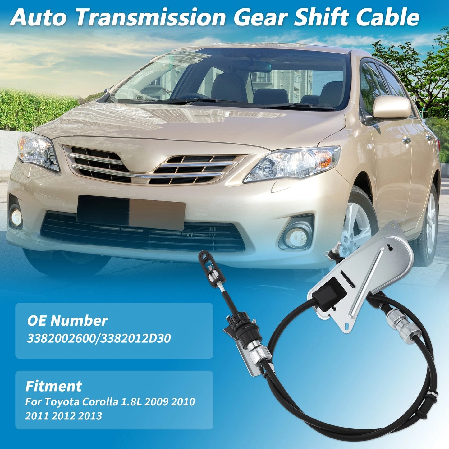 Auto Shift Transmission Cable for Toyota Corolla (2009–2013)