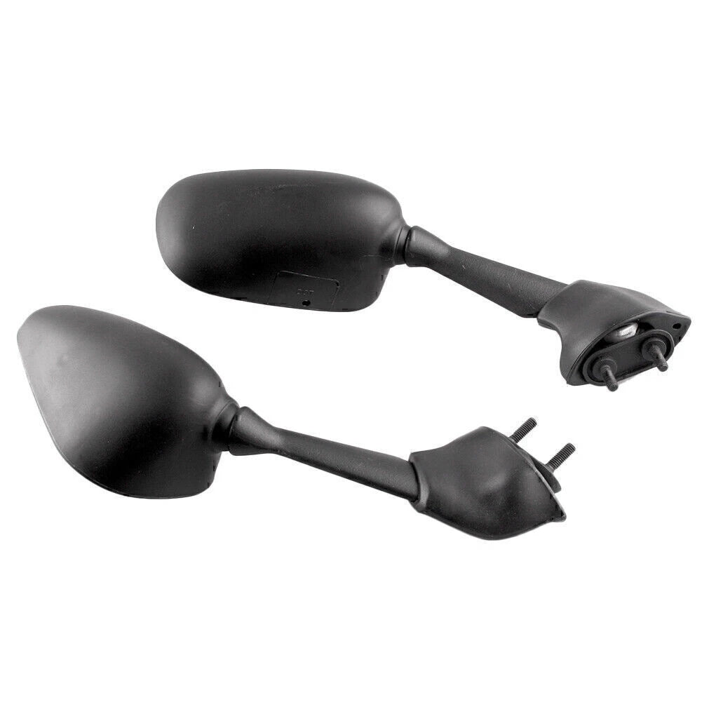L&R Black Rearview Mirrors for Yamaha YZF R6 (2006-2007)