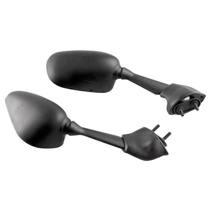 L&R Black Rearview Mirrors for Yamaha YZF R6 (2006-2007)