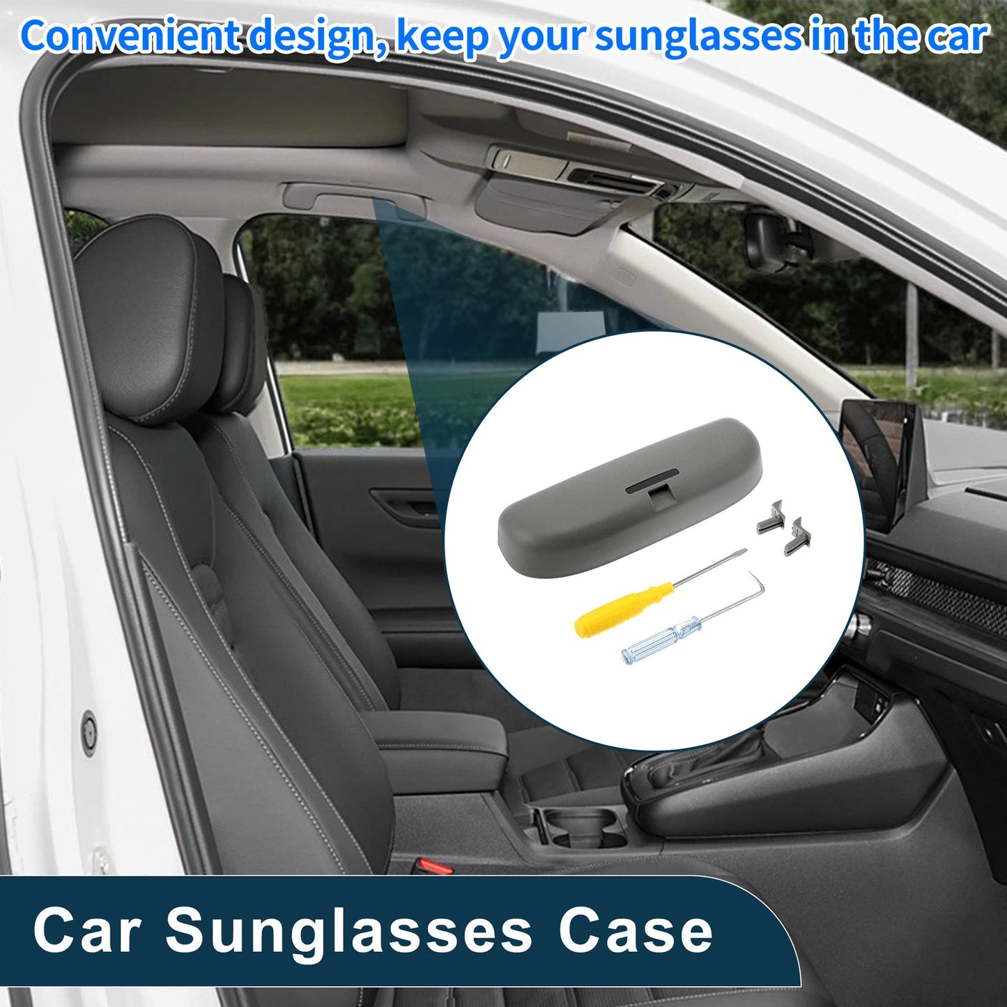 Sunglasses Case for Honda Accord Eyeglasses Holder Storage Box (2018-2023)
